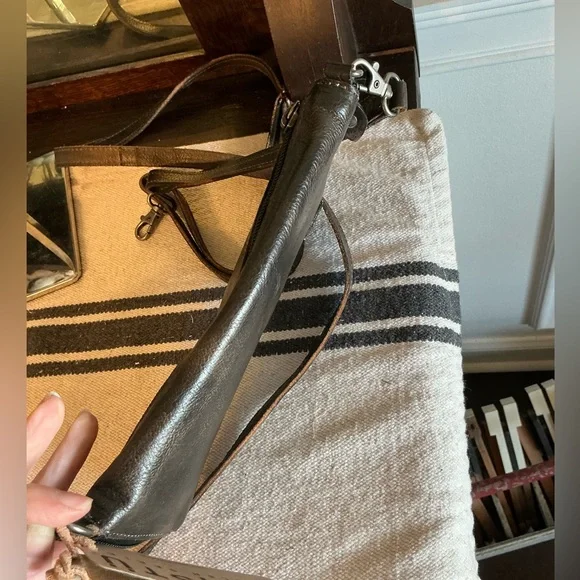 NWT Bed Stu TEMPLETON II Black Gray Rustic Crossbody Wallet Clutch Retail $185 - Picture 8 of 16